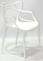 Дитяче крісло Bari Kids Masters Chair біле, дизайн Philippe Starck, фото 4