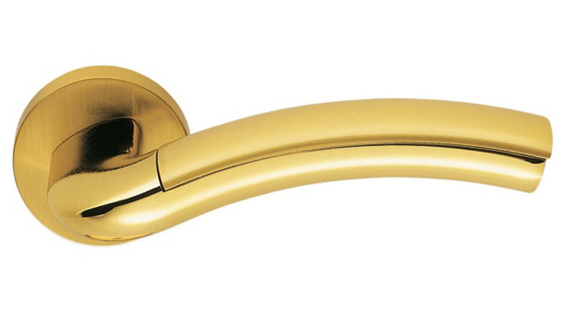 Ручка дверна Colombo Milla 31 полірована латунь/матове золото (Італія), фото 1