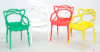 Дитяче крісло Bari Kids Masters Chair біле, дизайн Philippe Starck, фото 7