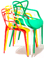 Дитяче крісло Bari Kids Masters Chair біле, Philippe Starck, фото 10