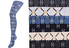 Дитячі трикотажні колготки з малюнком 128-134, 140-146 розмір