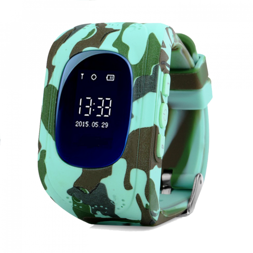 Дитячий телефон-годинник з GPS-трекером Smart Watch Q50 camouflage