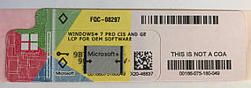 Microsoft Windows 7 Professional 64-bit, RUS,  OEM-версІя (FQC-08297)