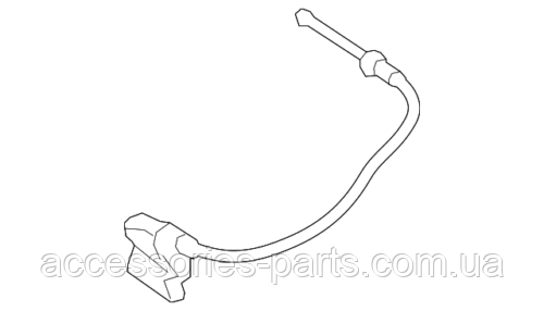 Трос капота короткий Nissan Rogue 17-2019 Новий Оригінальний, фото 1