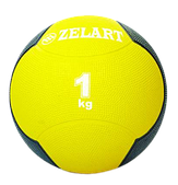 Медбол Zelart Medicine Ball 1 кг твердий гумовий (FI-5121-1)