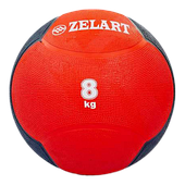 Медбол Zelart Medicine Ball 8 кг твердий гумовий (FI-5121-8)