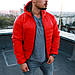 Курточка чоловіча червона осінка весняна якісна з капюшоном, фото 3