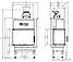 Камінна топка HITZE HST54x39.L Ліве скло (5,9 kW), фото 4
