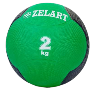 Медбол Zelart Medicine Ball 2 кг твердий гумовий (FI-5121-2)