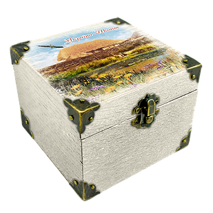 Еко-шкатулка Хата з озером 10х10 см укш01б10х10