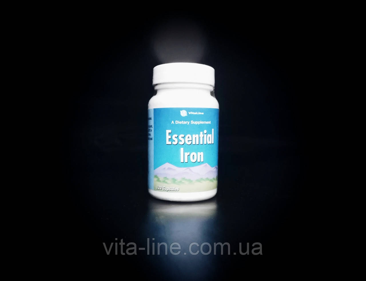 Залізо есенційне/Essential Iron ВітаЛайн/VitaLine Норм рівень гемоглобіну без побічних ефектів 120 к, фото 1