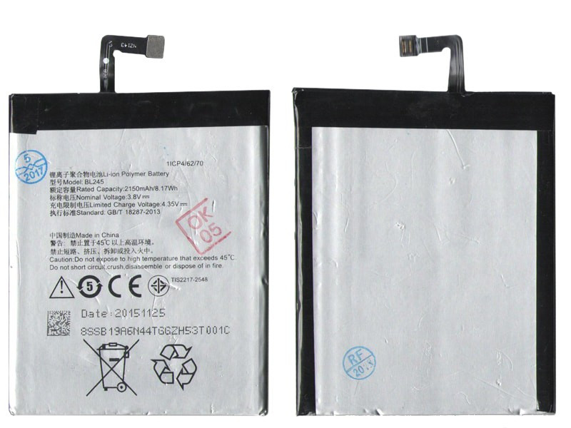 Акумулятор для BL245 для Lenovo S60 2150mAh оригінал Китай