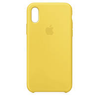 Оригінальний чохол-накладка для Apple iPhone XR, силіконовий, софт тач, Yellow, протиударний