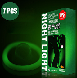 Презервативи які світяться у темряві Night Light 7 шт оригінал 6933506074548