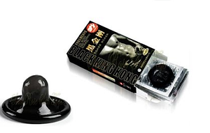 Презервативи чорного кольору Black King Kong 10 шт оригінал 6933506074401