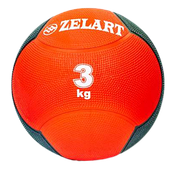 Медбол Zelart Medicine Ball 3 кг гумовий твердий (FI-5121-3)