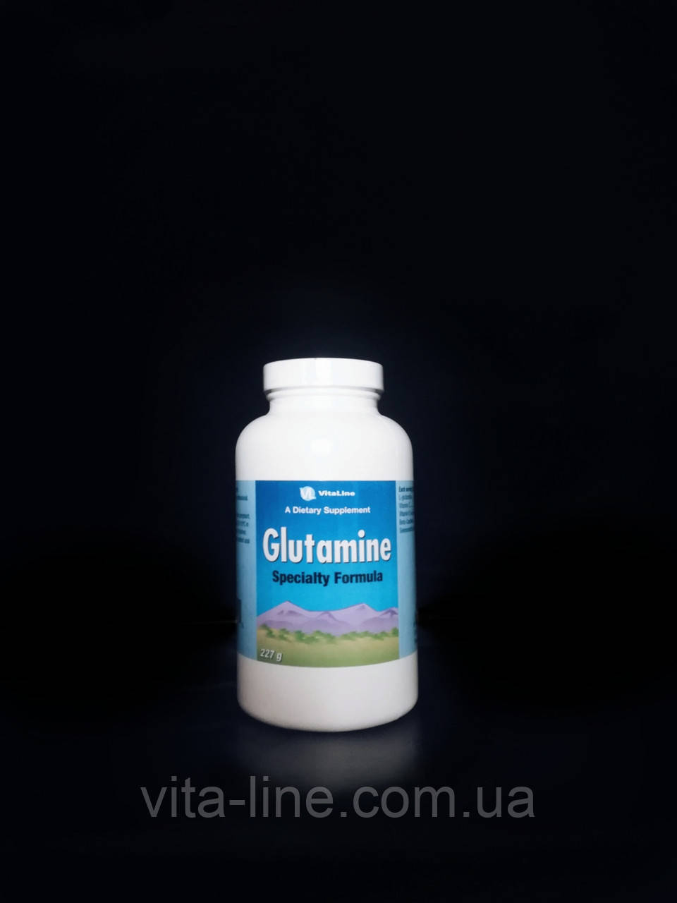 Глутамін/Glutamine ВітаЛайн/VitaLine Амінокислота в комплексі з антиоксидантами та селеном 227г