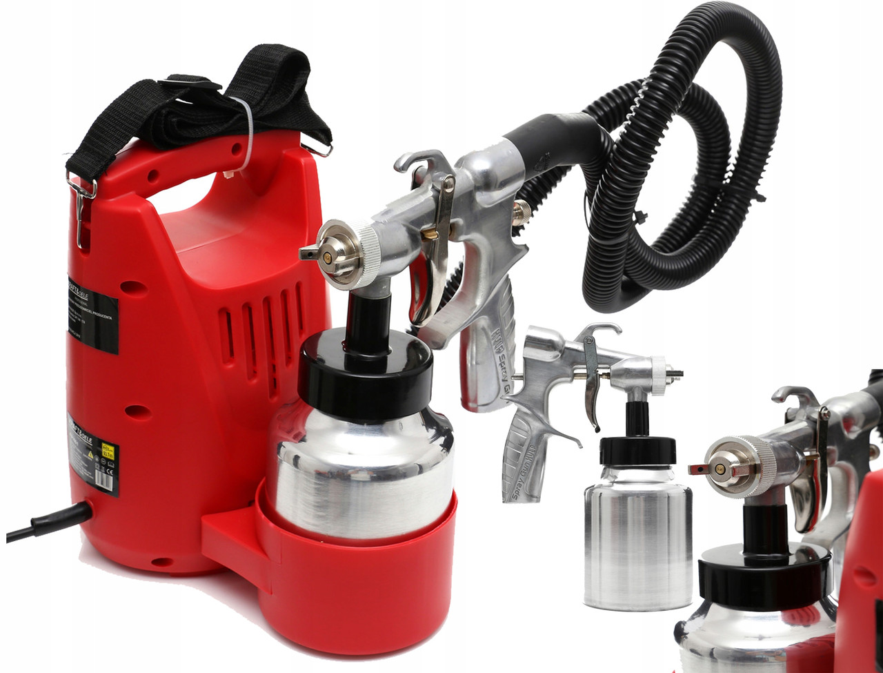 Набір для фарби Kraft & Dele пістолет + розпилювач, фото 1