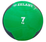 Медбол Zelart Medicine Ball 7 кг твердий гумовий (FI-5121-7)