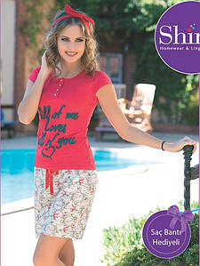 Літній жіночий комплект із шортами