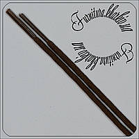 Шнурок тонкий (2,1мм) 120см коричневого цвета