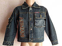 Джинсова куртка сорочка хлопчику Армані 2-4 роки