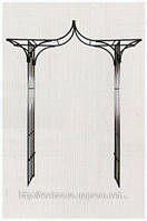 Арка садова для квітів і рослин АС 03-3