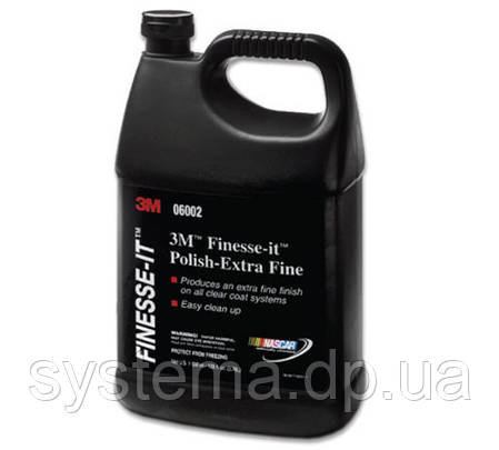 3М™06002 Finesse-it™ - Полірувальна паста для акрилу і пластикових фар, особливо тонка, каністра 3,785 л, фото 3