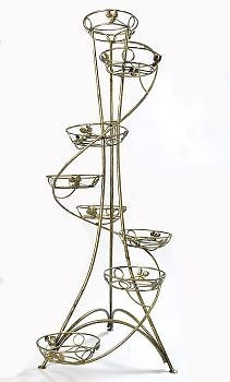 Підставка для квітів і вазонів S 08 спіраль (на 8 вазонів)