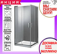 Квадратная душевая кабина Primera Frame 100x100 см SHRC53106 хром, стекло прозрачное