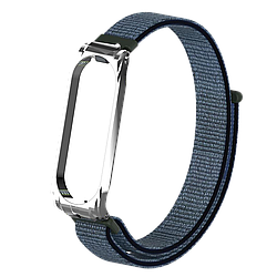 Ремешок для фитнес-трекера Mi Band 3 и Mi Band 4 NYLON Темно-синий