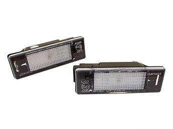 Комплект ламп підсвічування номерного знака LED 2 шт. Peugeot 406 407