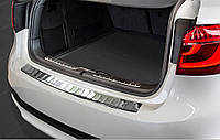 Накладка на задній бампер BMW X6 (F16) 2014-, полірована сталь 35082