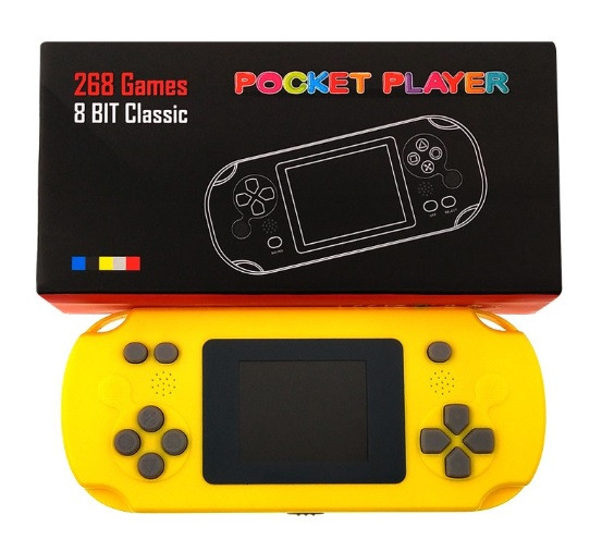 Ігрова приставка 268 ігор 8 bit Pocket Player Yellow