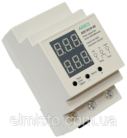 Реле защиты сети ADECS ADC-0111-40 однофазное по напряжению и по току 40 А для защиты электросети всего дома - фото 1 - id-p114647635