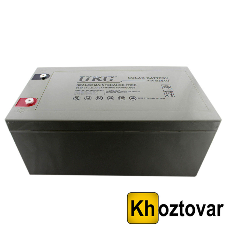 Гелевий акумулятор UKC Battery Gel 12 V 250 A