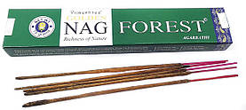 Ароматичні палички Golden nag Forest "Ліс", Vijayshree, 15 gm