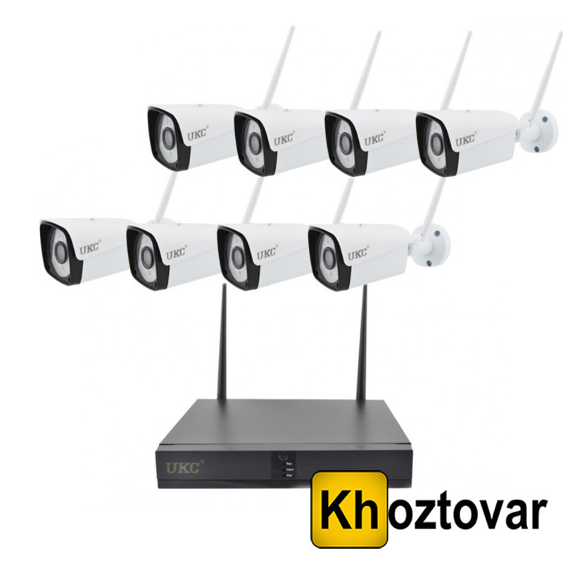 Комплект IP відеоспостереження на 8 камер DVR KIT UKC 6678