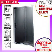 Душевая дверь в нишу 120 см Primera Frame SDC1212 профиль хром, прозрачное стекло