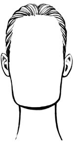 Довгаста або прямокутна форма обличчя