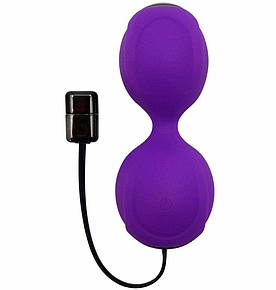 Вагінальні кульки з вібрацією Adrien Lastic Kegel Vibe Purple, діаметр 3,7 см 777Shop.com.ua