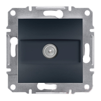Розетка TV крайова антрацит Asfora Plus EPH3200171