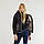 Куртка-пуховик жіночий зимовий Snowimage короткий з капюшоном чорного кольору, розпродаж, фото 5