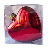 Велика ялинкова іграшка - серце, 23 см, пластик, червоний (890377), фото 2