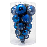 Велика ялинкова іграшка - виноград, 28 см, пластик, синій (891145), фото 2