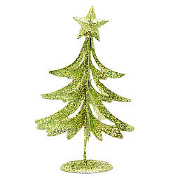 Стильна Настільна ялинка, 15 см, зелений, дріт (000715-4)