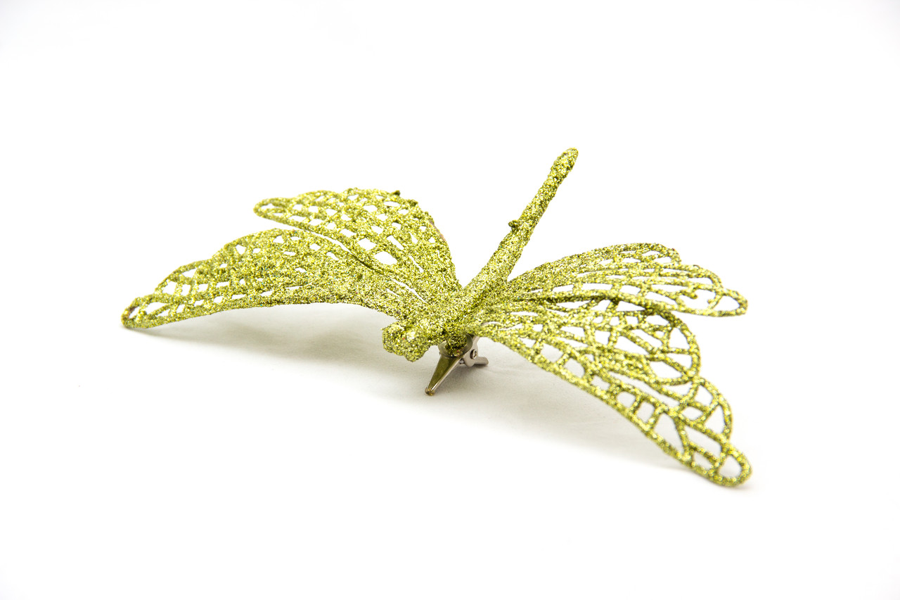 Ялинкова іграшка на кліпсі - Бабка, 16,5 см, салатовий, пластик (001064-5), фото 1