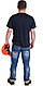 Спецодяг футболка робоча круглий виріз (100% бавовна, темно-синій), фото 3
