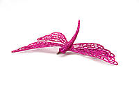 Елочная игрушка на клипсе - Стрекоза, 16,5 см, розовый, пластик (001064-9)