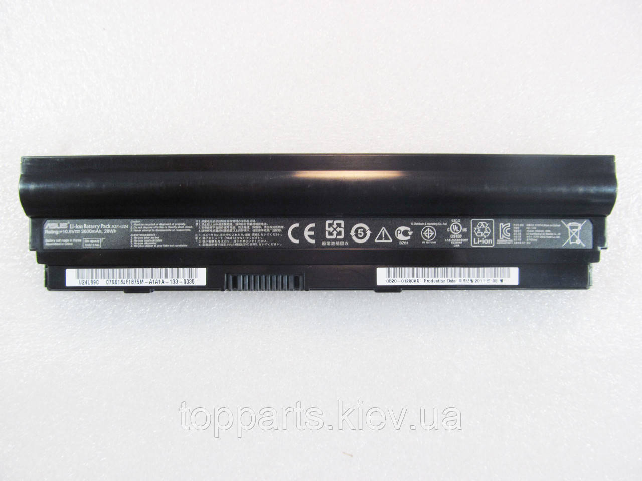 Батарея для ноутбука Asus A32-U24, 2600mAh, 3cell, 11.1V, Li-ion, чорна, ОРИГІНАЛЬНА
